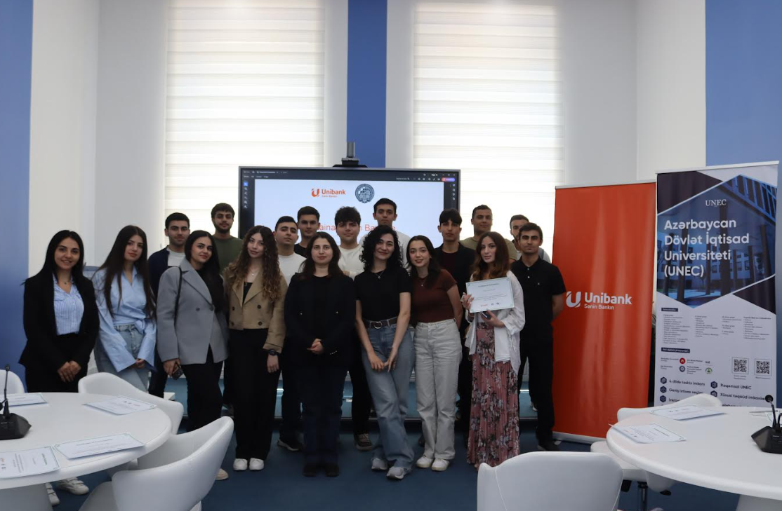 "Unibank" tələbələr üçün dayanıqlı maliyyə seminarları təşkil edib - FOTOLAR